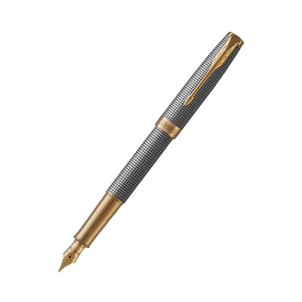 Parker-Sonnet-Chiselled-Silver-GT