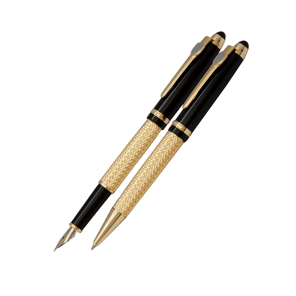 جفتی خودنویس و خودکار یوروپن مدل gallery طلایی