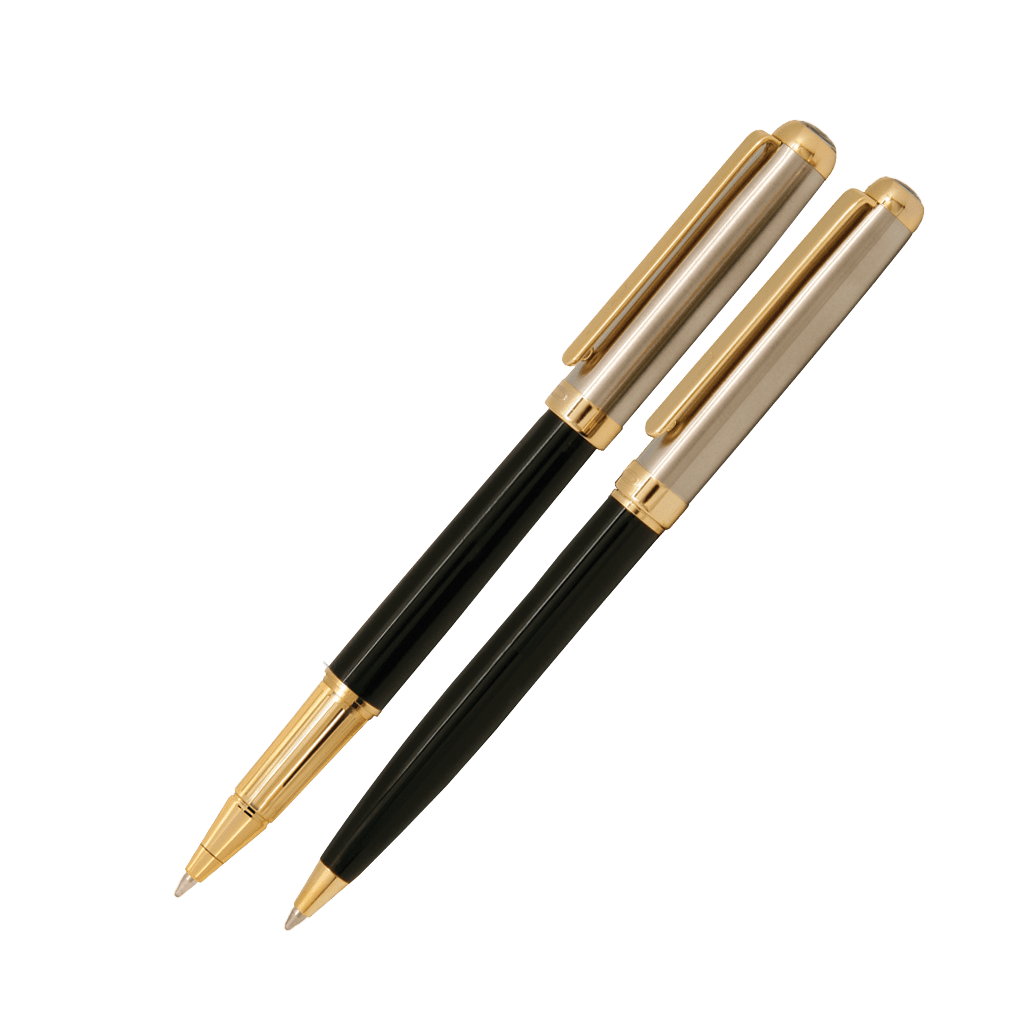 جفتی خودکار و روان نویس iplomat lord مشکی لاکی استیل