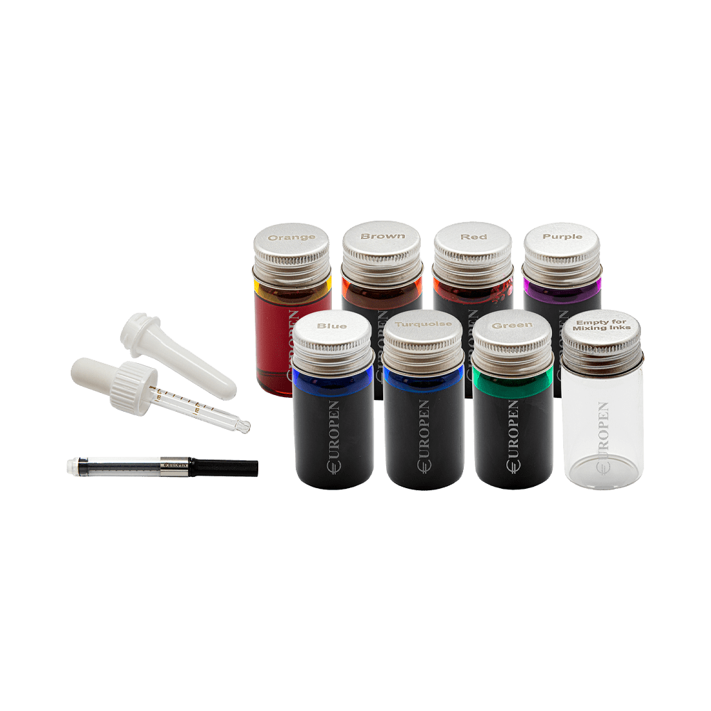 کیت ترکیب جوهر Europen Signature Fountain Pen Ink Mixing Kit هفت رنگ