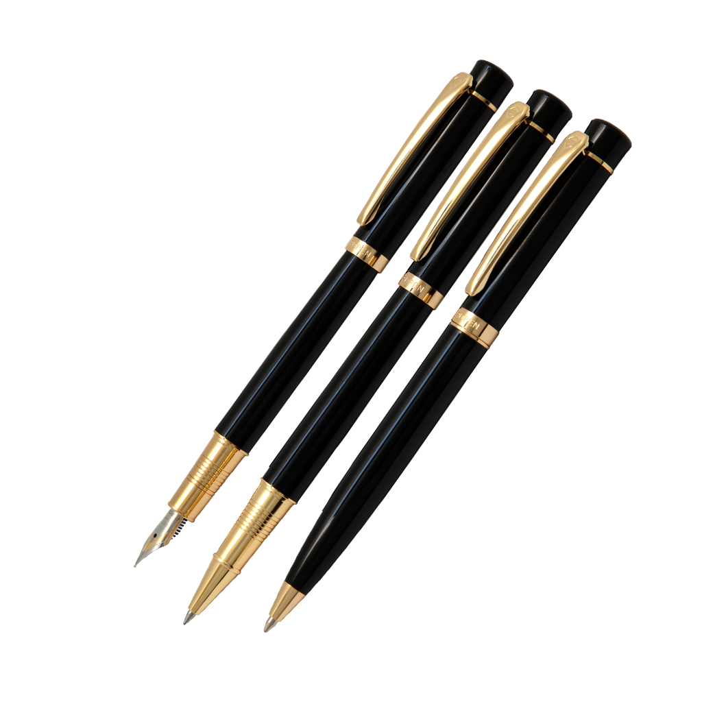 ست خودنویس، خودکار و روان نویس Europen Cool مشکی لاکی