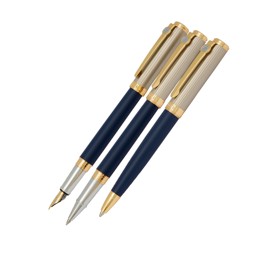 ست خودنویس، خودکار و روان نویس Europen Esprit آبی