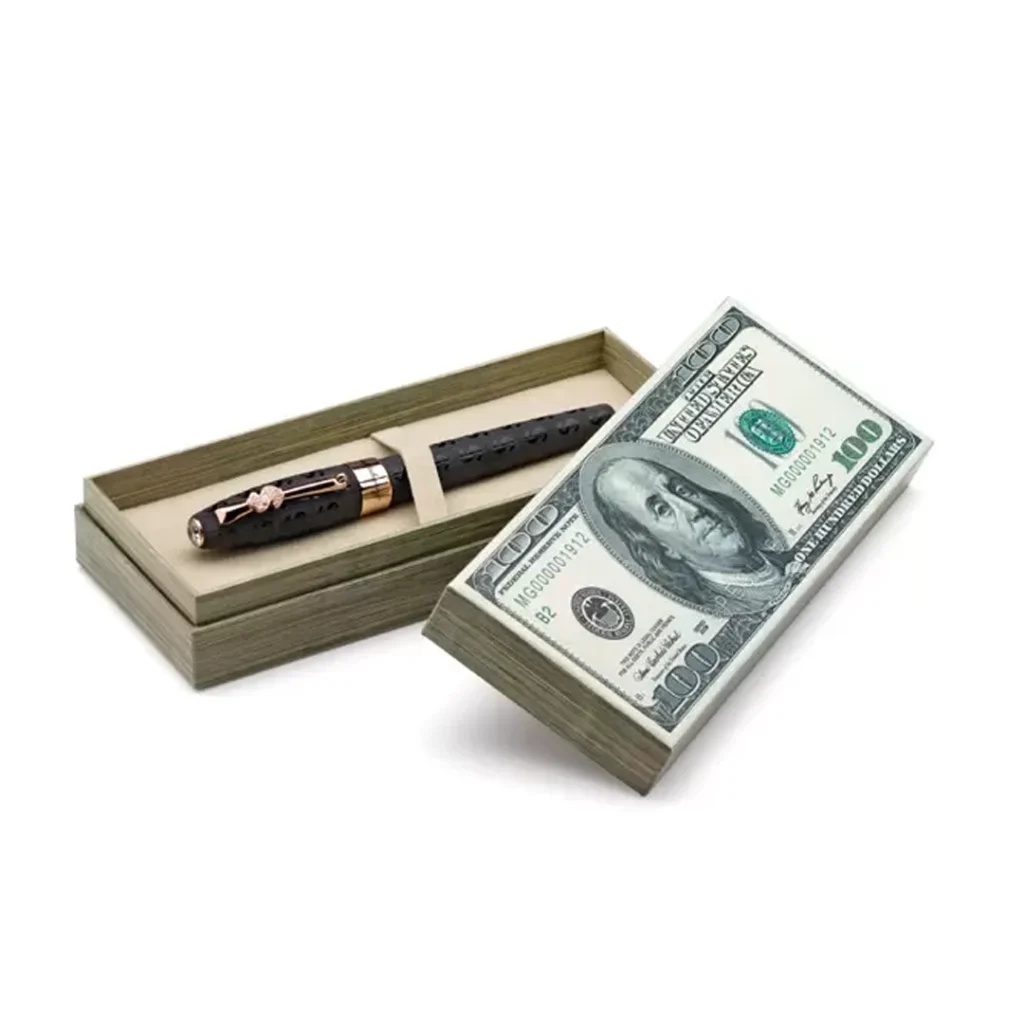 montegrappa cash gold fountain pen with gold nib