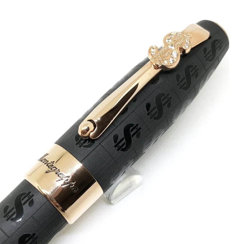 خودنویس Montegrappa Ca$h Gold مشکی - Image 4