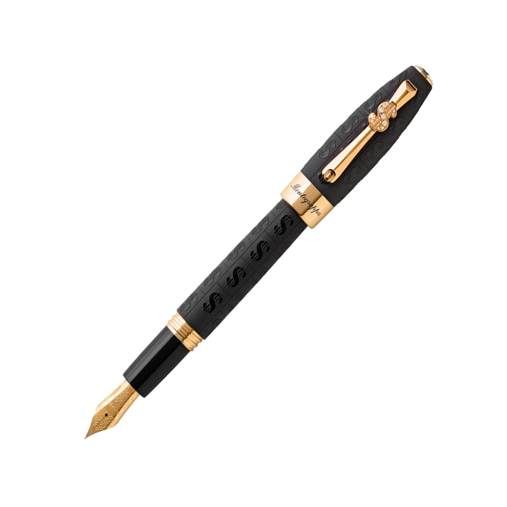 خودنویس Montegrappa Ca$h Gold مشکی