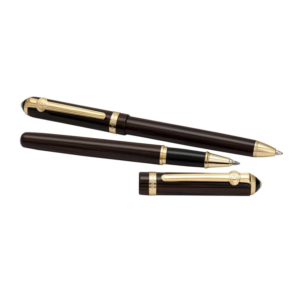 جفتی خودکار و روان نویس Europen Charter قهوه ای