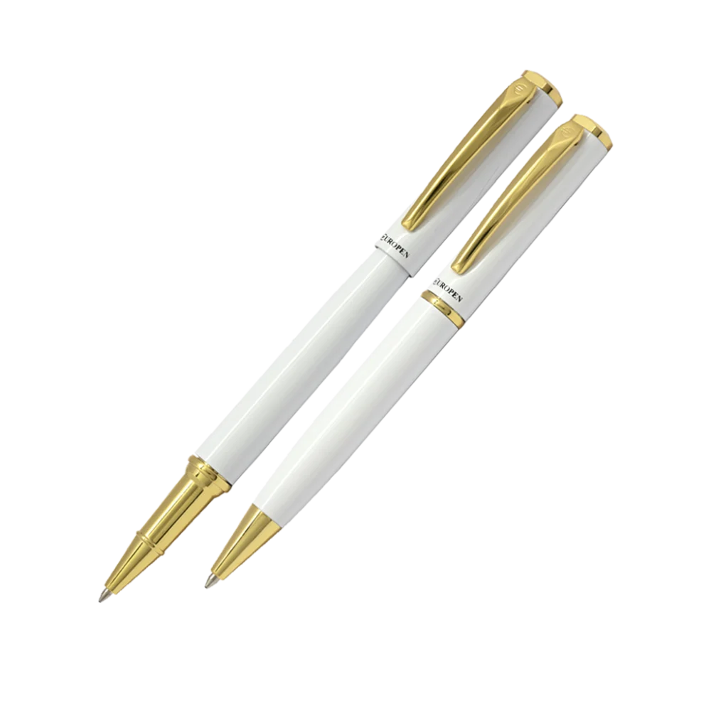 جفتی خودکار و روان نویس Europen Classic سفید