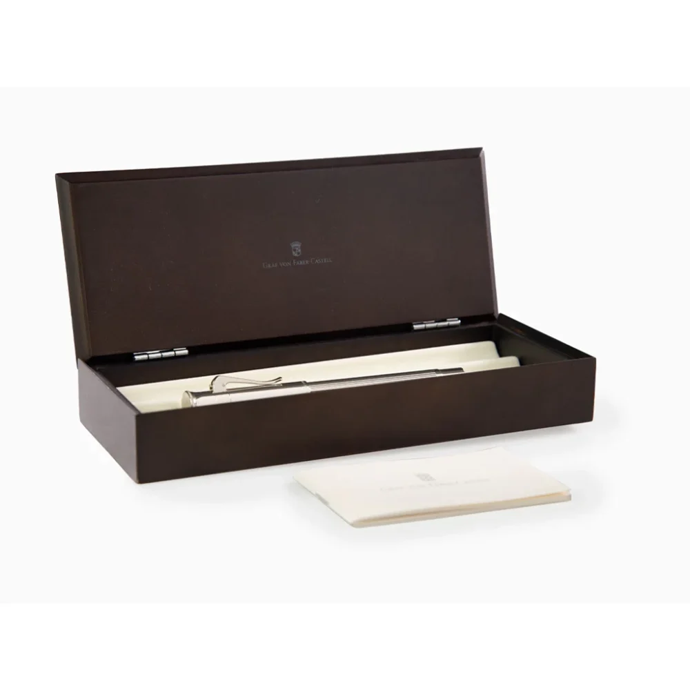 خودنویس Graf Von Faber Castell Classic روکش پلاتین پکیج