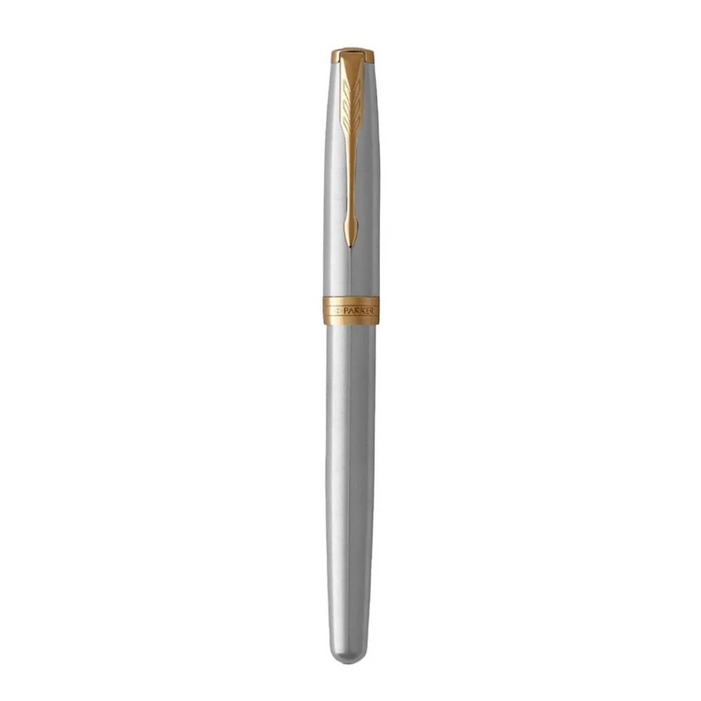 خودنویس PARKER SONNET استیل گیره طلا