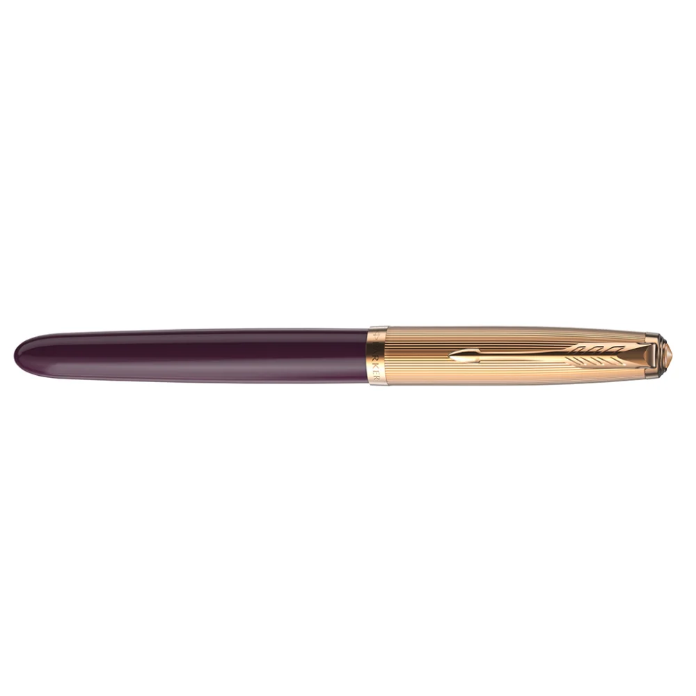 خودنویس Parker 51 Premium بنفش گیره طلا