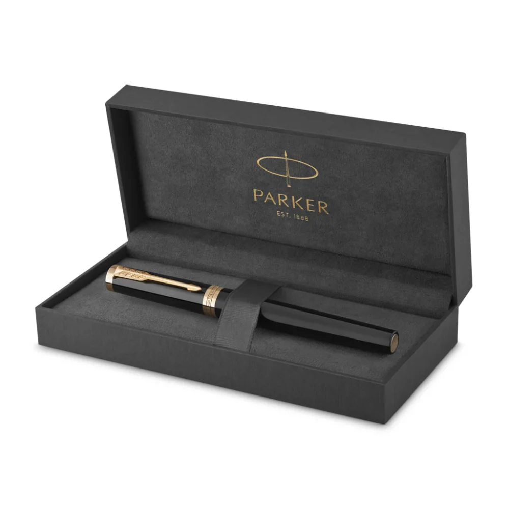 خودنویس Parker Ingenuity نسل جدید مشکی طلایی بسته بندی