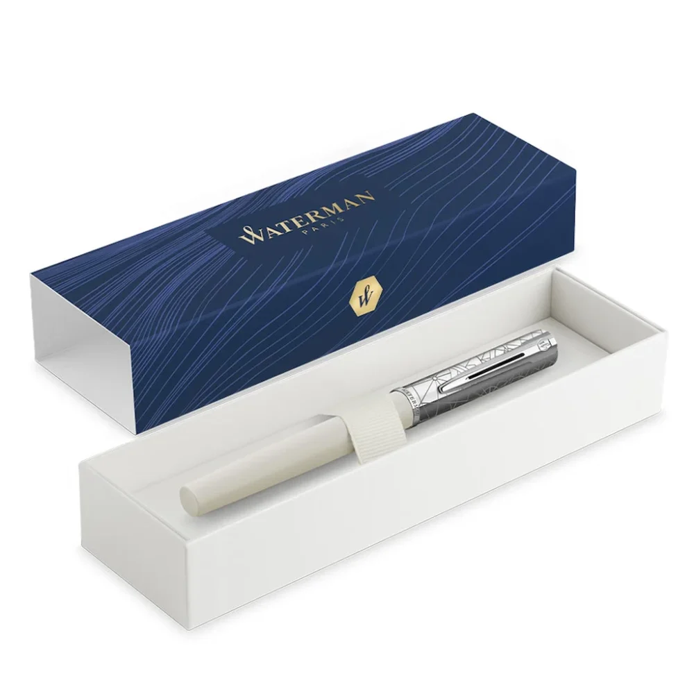 خودنویس Waterman Allure Deluxe سفید package
