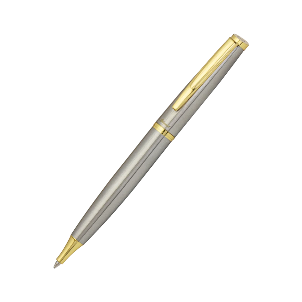خودکار Iplomat Slip استیل گیره طلایی