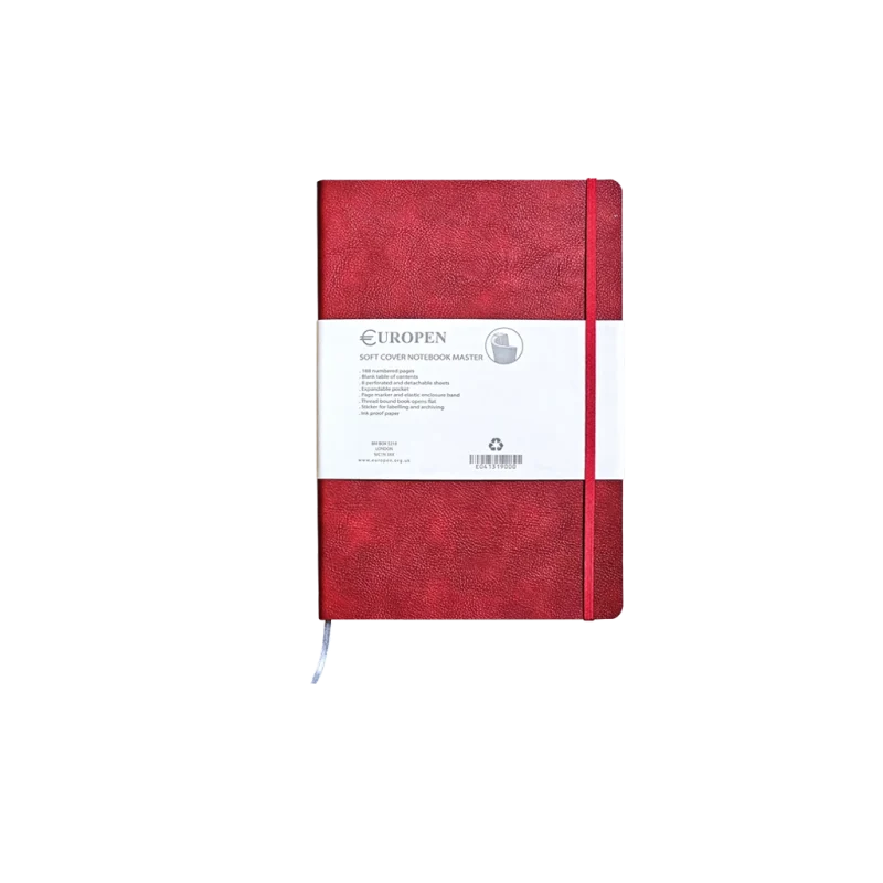 دفتر Europen Softcover Master قرمز