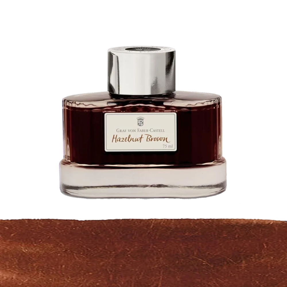شیشه جوهر خودنویس Graf Von Faber Castell قهوه ای فندقی
