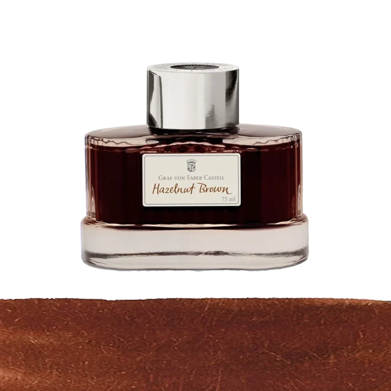 شیشه جوهر خودنویس Graf Von Faber Castell قهوه ای فندقی