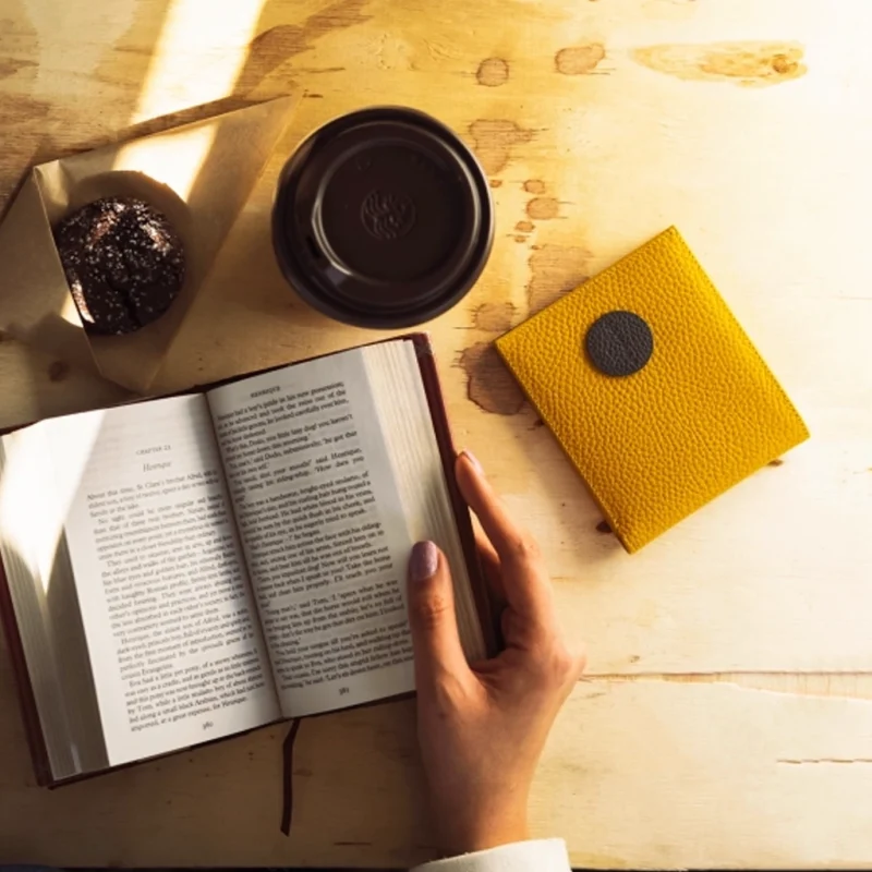 کیف چرمی Jowhar RAW Night Yellow زرد و خاکستری