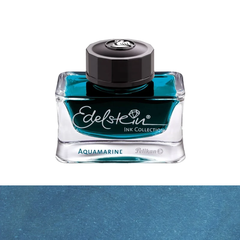 شیشه جوهر خودنویس Pelikan Edelstein Aquamarine آبی