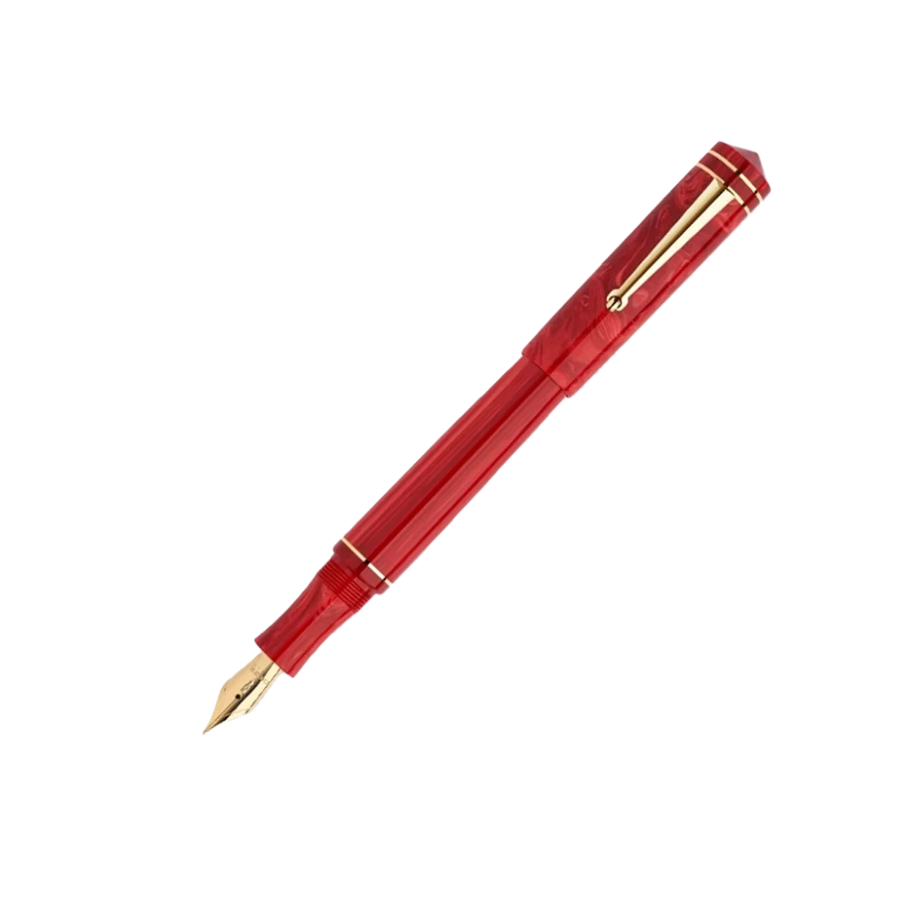 خودنویس Delta Write Balance قرمز گیره و قطعات طلا