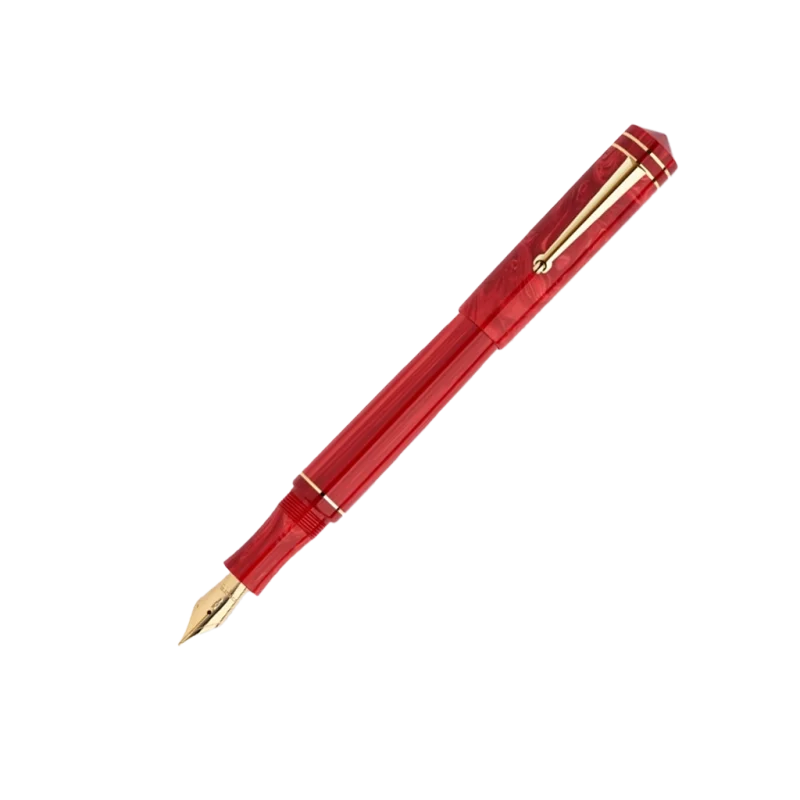 خودنویس Delta Write Balance قرمز گیره و قطعات طلا