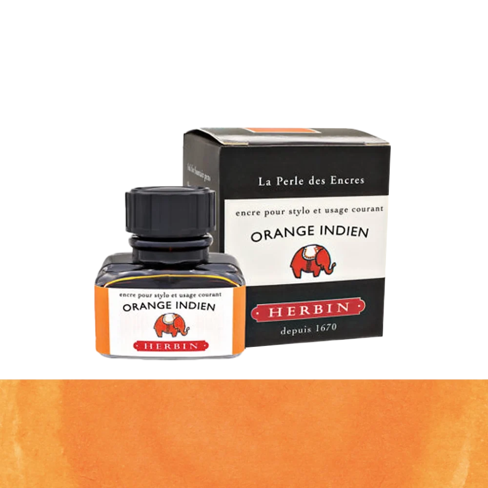 Orange Indien herbin ink