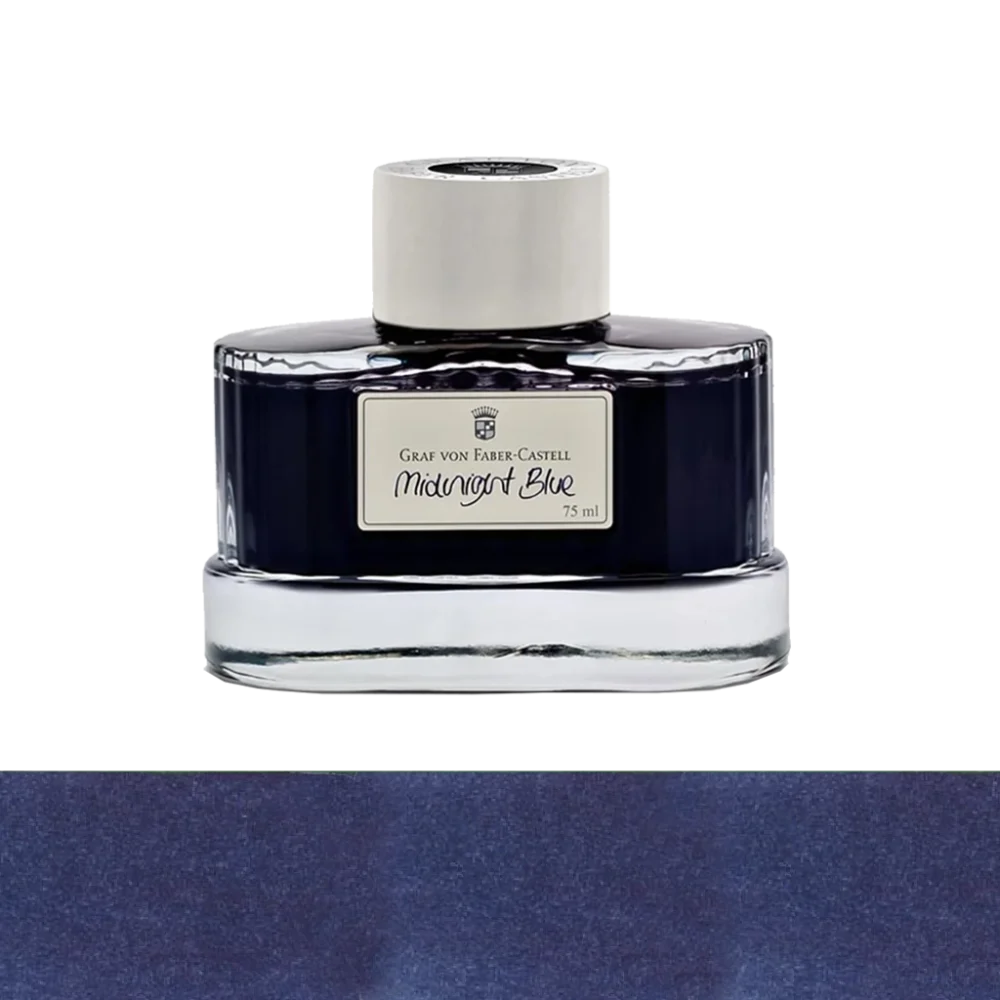 Midnight blue ink graf von faber castell