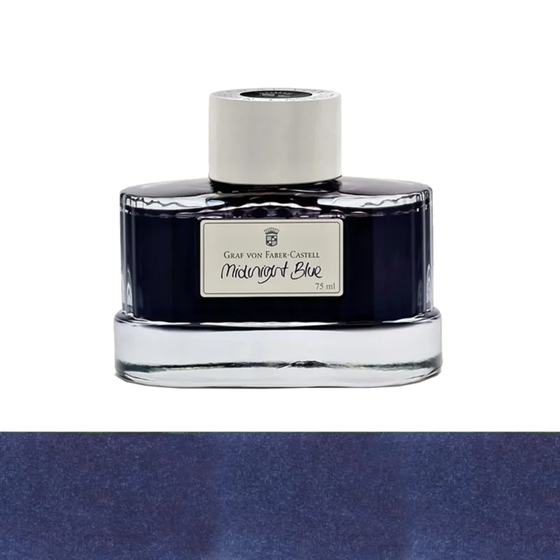 Midnight blue ink graf von faber castell