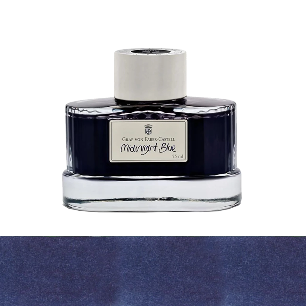 Midnight blue ink graf von faber castell
