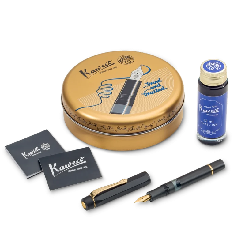 Kaweco Piston Filler Sport Black Set Packaging Spread