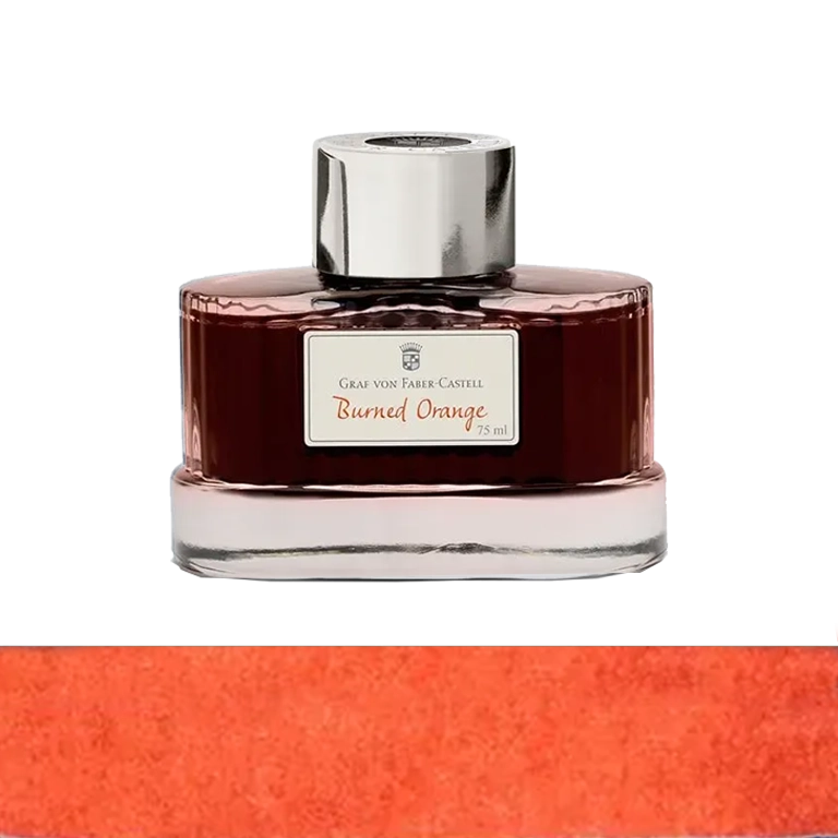 graf von faber castell burned orange ink 75ml