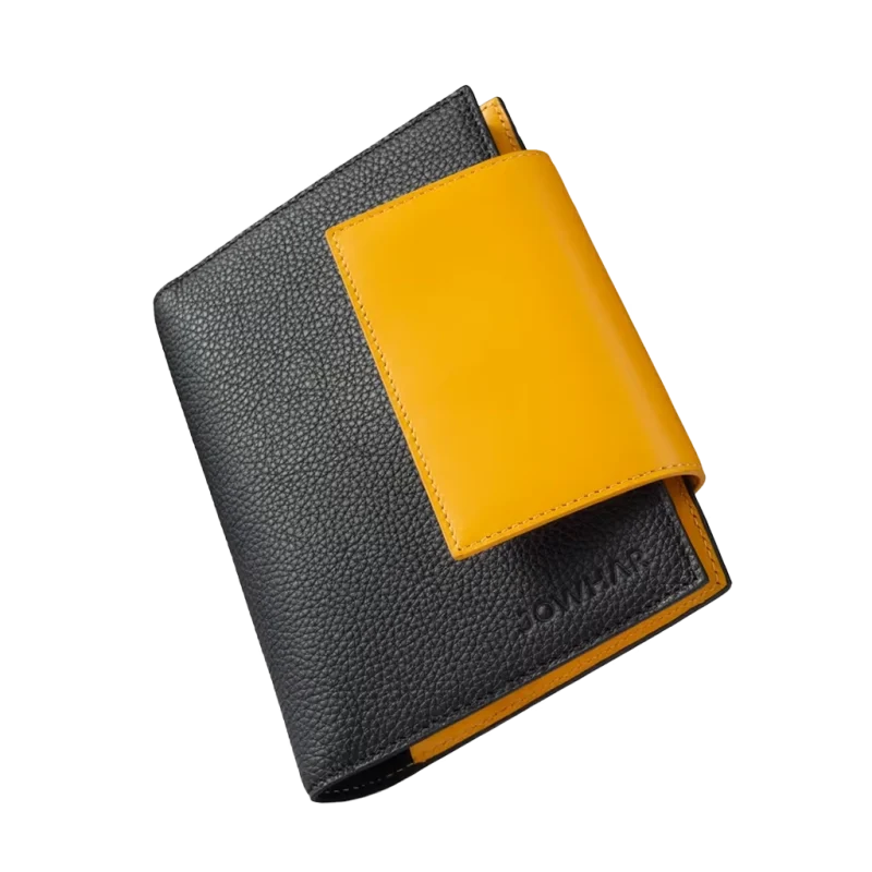 jowhar leather notebook morakkab collection yellow