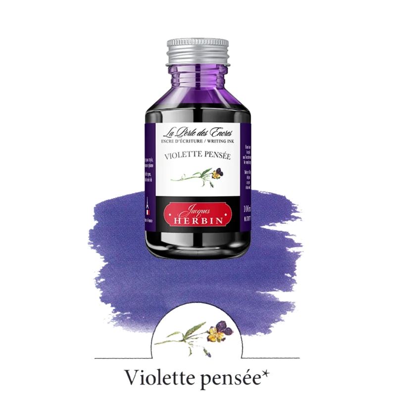 J.Herbin Violette Pensee Ink 100ml