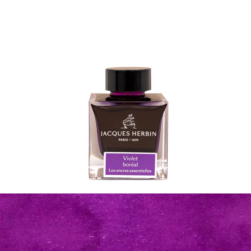 Jacques Herbin Violet Boréal Ink Bottle 50 ml
