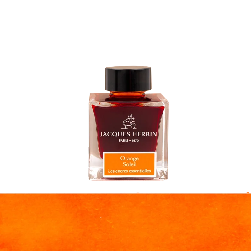 Jacques Herbin orange soleil Ink Bottle 50 ml